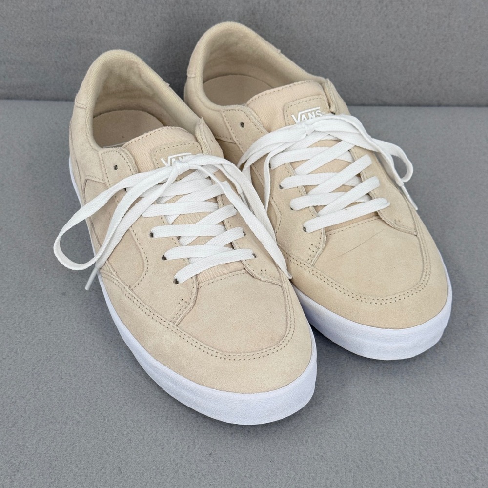 Vans Rowan Shoes Womens 11 Beige Suede Skateboard Sneakers Neutral Minimalist
